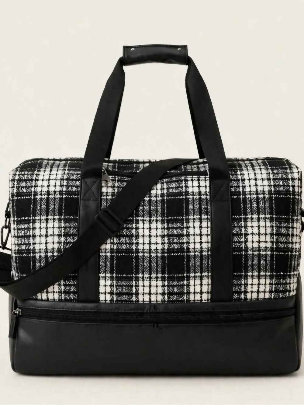 Travel toiletry bag with separate shoe compartment and large capacity storage